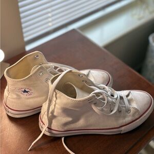 Converse All Star White Canvas Sneakers